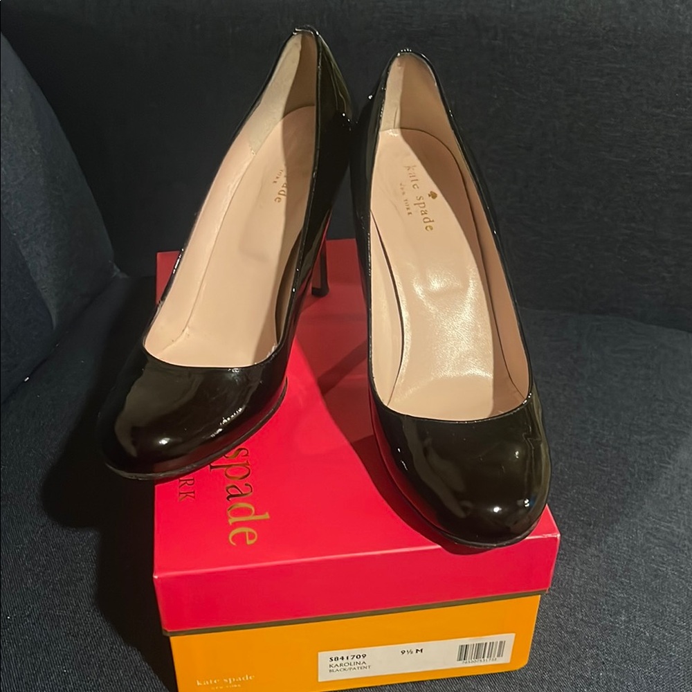 Kate Spade Black Patent Leather Heels